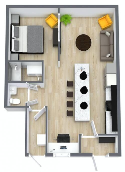 Loft Style Industriel-Centre-Ville+Parking Gratuit Québec Rom bilde